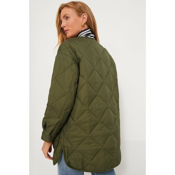 NWT Tuckernuck Olive Green Quilted Yates Jacket, Size XS - Picture 5 of 7